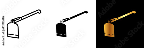 The Hoe Icon embodies the essence of manual cultivation, symbolizing hard work, precision, and the fundamental role of hand tools in agriculture.