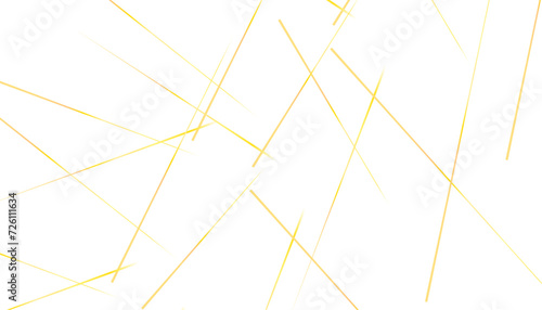 Random chaotic lines abstract geometric pattern. Trendy random diagonal lines image. Yellow diagonal line isolated on white background.