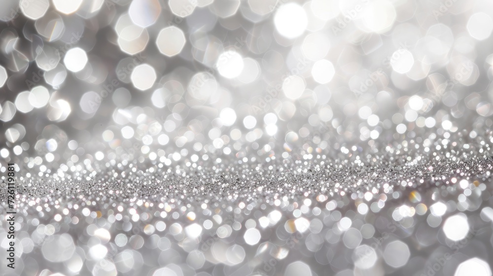 silver and diamond Abstract of Bright and sparkling bokeh background silver and diamond Abstract of Bright and sparkling bokeh background