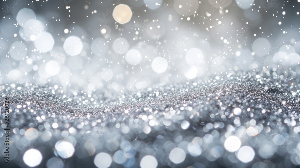silver and diamond Abstract of Bright and sparkling bokeh background silver and diamond Abstract of Bright and sparkling bokeh background