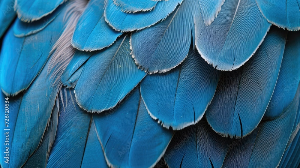 blue hawk feathers with visible detail texture background Stock ...