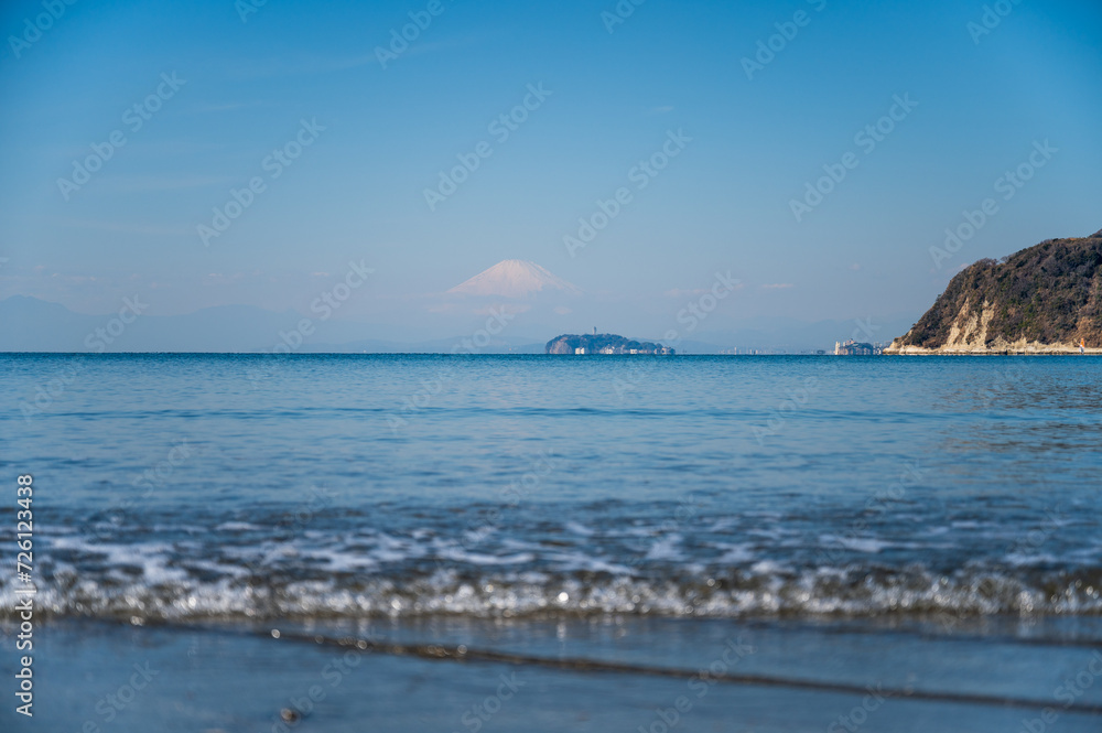 神奈川県の逗子海岸