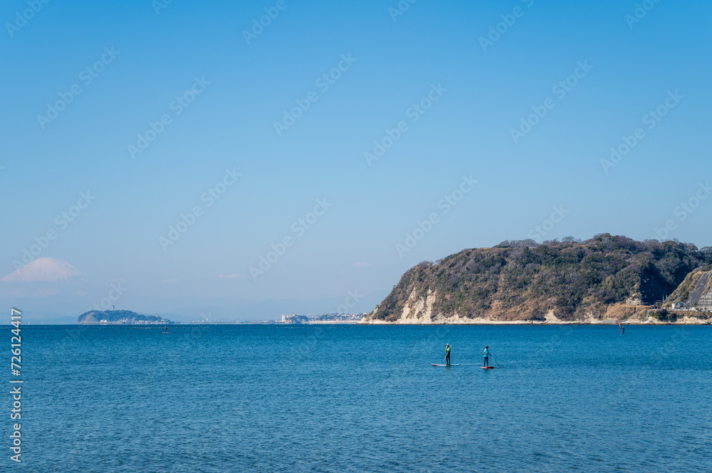 神奈川県の逗子海岸