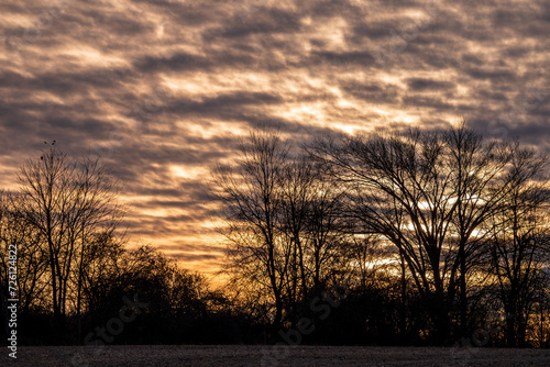 A Melancholy  Late November Sunset Over Cramahe