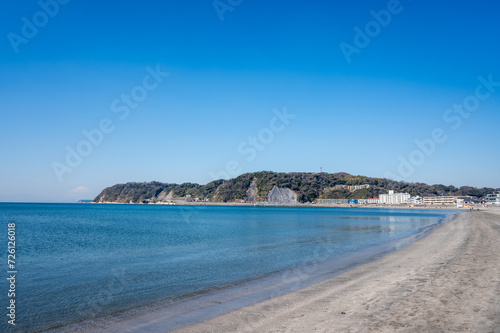 神奈川県の逗子海岸