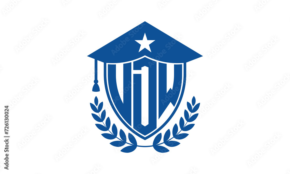 UDW three letter iconic academic logo design vector template. monogram, abstract, school, college, university, graduation cap symbol logo, shield, model, institute, educational, coaching canter, tech UDW three letter iconic academic logo design vector template. monogram, abstract, school, college, university, graduation cap symbol logo, shield, model, institute, educational, coaching canter, tech