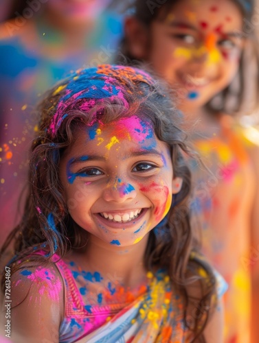 Children's Joy during Holi Celebrations