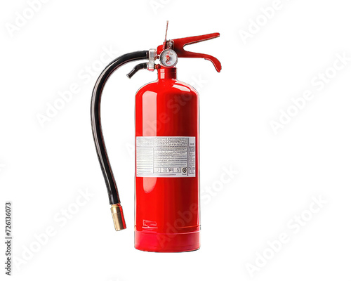 Construction Fire extinguisher isolated white background 