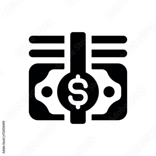 money bundle icon vector illustration