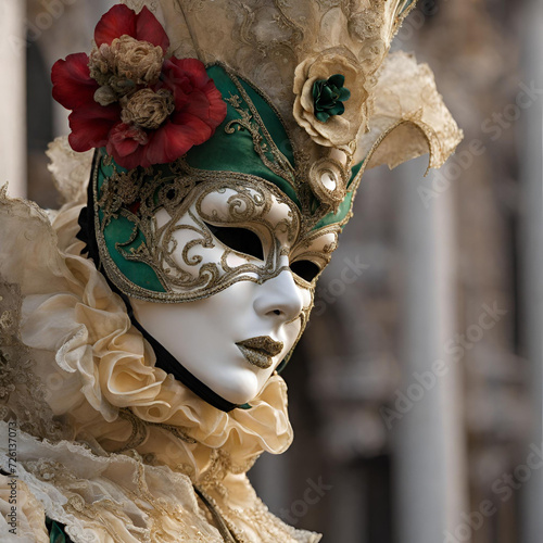 venetian carnival masks photo