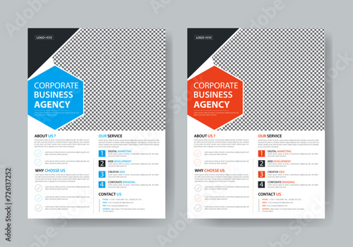 The Flyer Template is made in Adobe Illustrator format. This Template is best suitable for your Business. You can set images and change text, and color very quickly and easily.