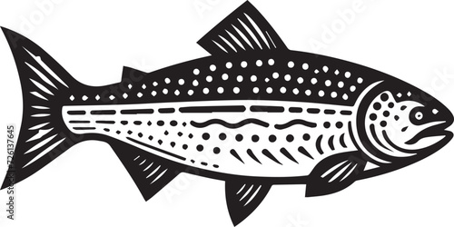 Fish Full Body Vector Silhouette