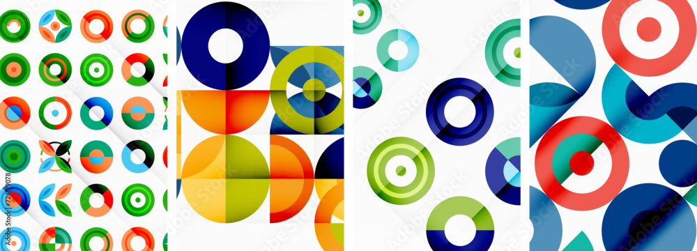 Round geometric elements and circles in background design for wallpaper, business card, cover, poster, banner, brochure, header, website Round geometric elements and circles in background design for wallpaper, business card, cover, poster, banner, brochure, header, website