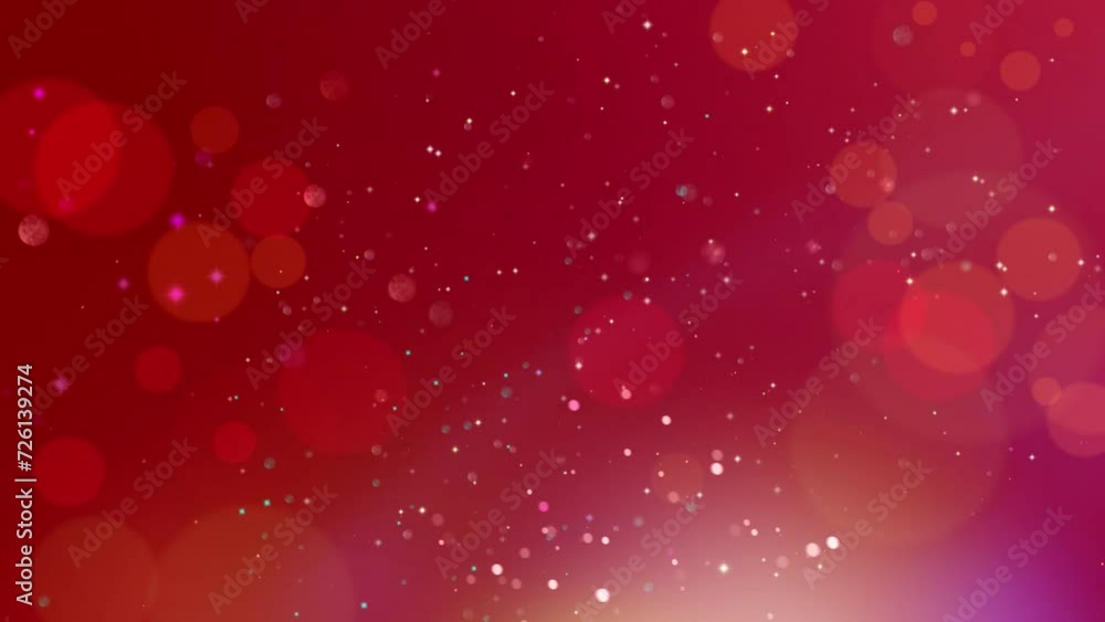 Light leaks particles and bokeh on dark red. Glittering and dreamy abstract background. Light leaks particles and bokeh on dark red. Glittering and dreamy abstract background.
