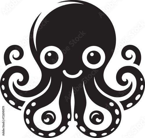 Fototapeta Naklejka Na Ścianę i Meble -  Octopus Vector Silhouette