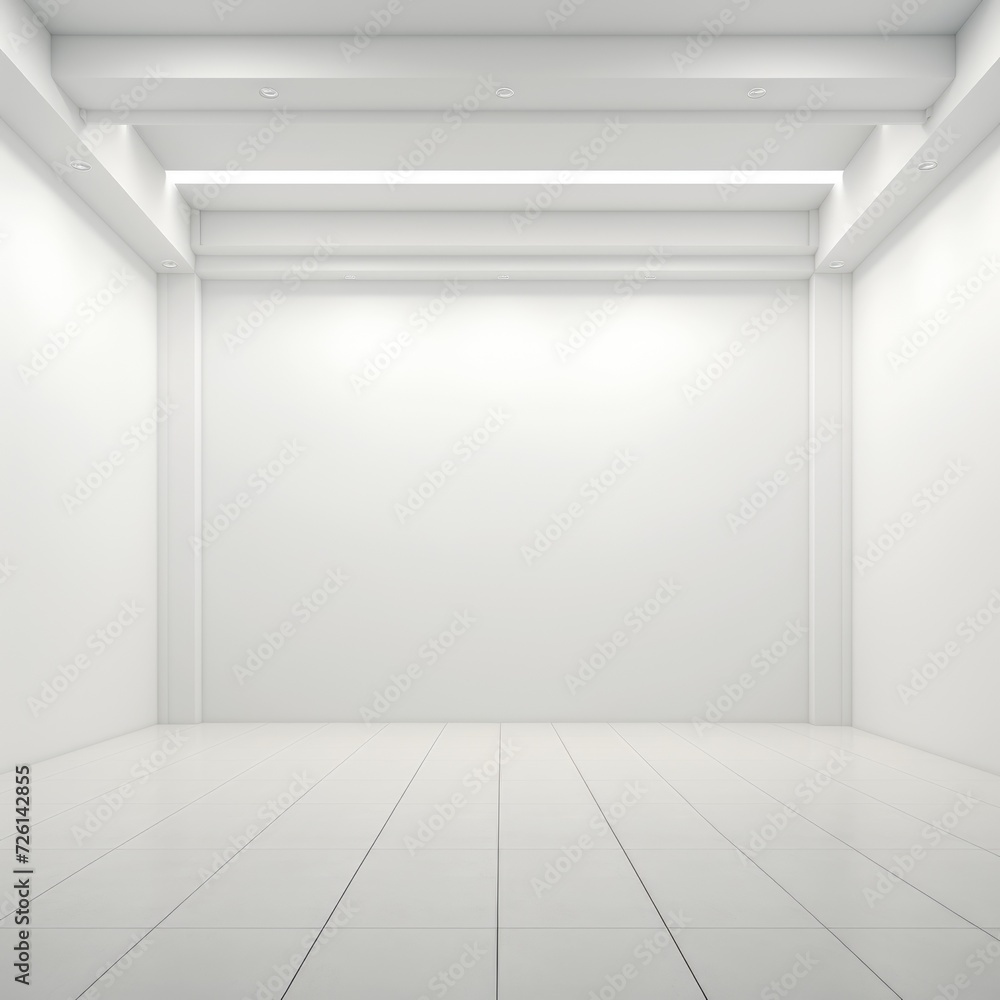Blank white empty gallery space Blank white empty gallery space