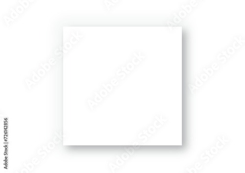 四角形の白い影のついたカードを含む図形の抽象的な背景。図形のレイアウトパターン。
 photo