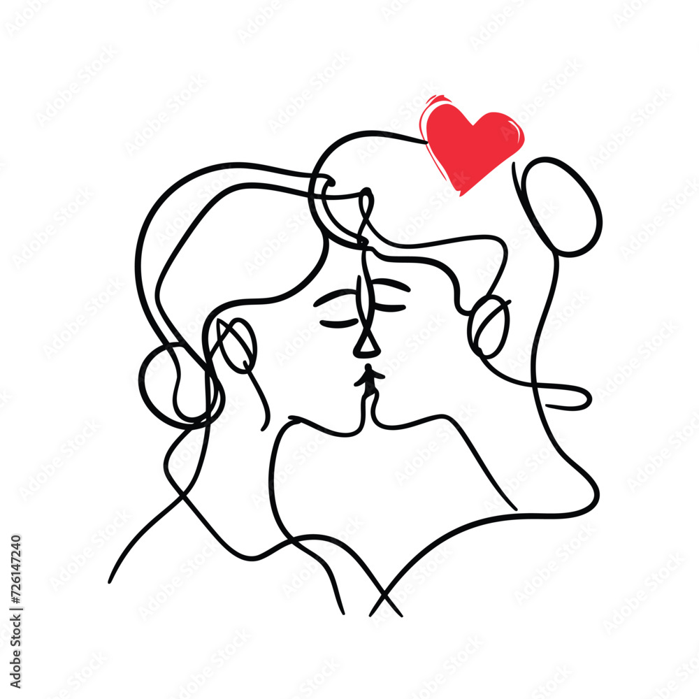 Outline graphic of love couple isolated background symbol Outline graphic of love couple isolated background symbol