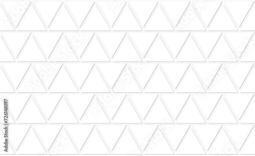 Fototapeta Naklejka Na Ścianę i Meble -  三角形に白い影のついた図形の抽象的な背景。図形のレイアウトパターン。

