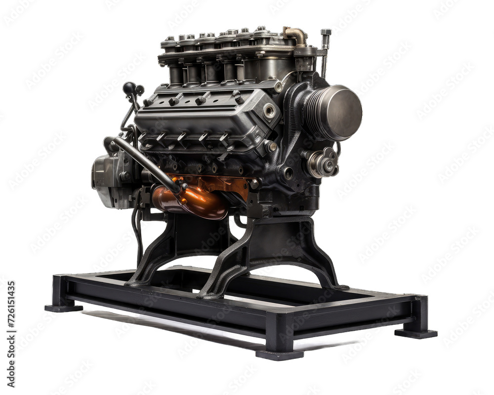 A photo of a Engine Stand isolated on white png transparent background A photo of a Engine Stand isolated on white png transparent background