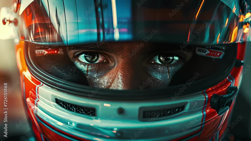 The intense eyes of a racer as they approach the checkered flag a symbol of the final race of a legendary era in the sport. The intense eyes of a racer as they approach the checkered flag a symbol of the final race of a legendary era in the sport.