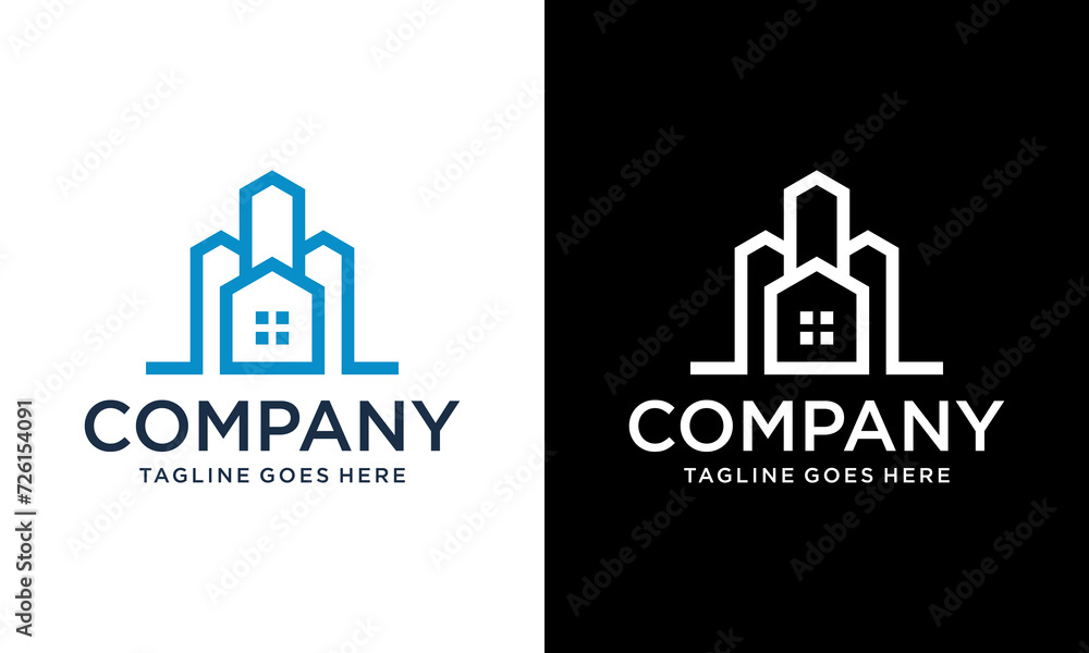 Creative building logo design architecture inspiration. Building logo for construction company, printing with modern concept Premium Vector Creative building logo design architecture inspiration. Building logo for construction company, printing with modern concept Premium Vector
