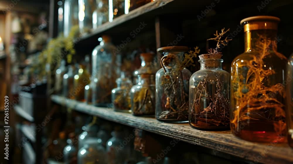 The shelves were also filled with jars containing creatures preserved in strange liquids, their distorted bodies hinting at the sorcerers dark experiments and twisted creations. Fantasy animation The shelves were also filled with jars containing creatures preserved in strange liquids, their distorted bodies hinting at the sorcerers dark experiments and twisted creations. Fantasy animation