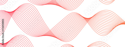 Abstract colorful wave line transparent background modern stream wave background and wave curve lines background. Vector business Illustration pattern of lines in transparent background	

