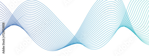 Abstract colorful wave line transparent background modern stream wave background and wave curve lines background. Vector business Illustration pattern of lines in transparent background	
