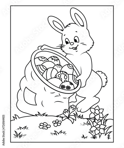 easter coloring page for kids