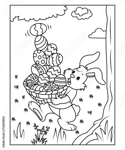 easter coloring page for kids