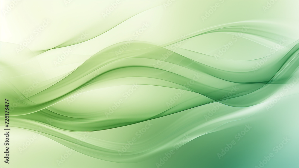 A Light Green Abstract Wave A Light Green Abstract Wave