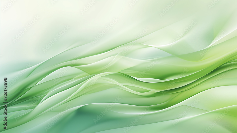 Abstract Waves in Light Green Abstract Waves in Light Green