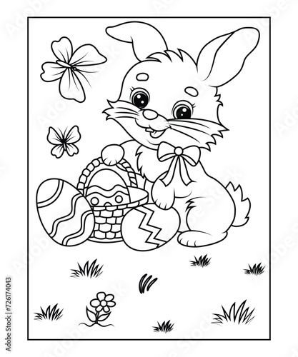 easter coloring page for kids