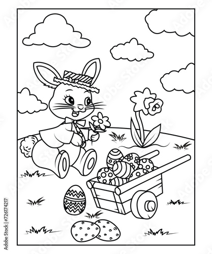 easter coloring page for kids