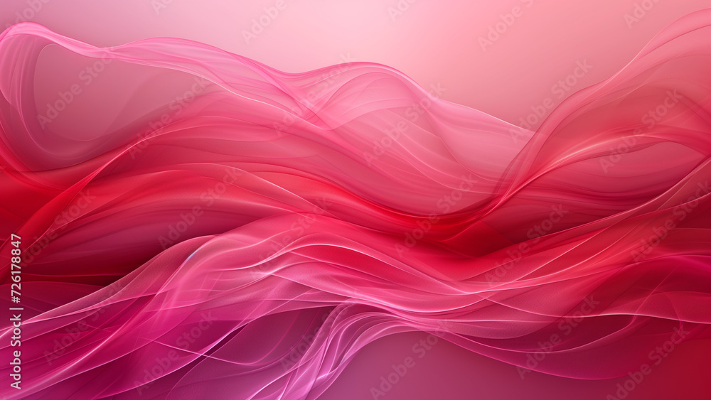 Abstract Waves in Red and Pink Abstract Waves in Red and Pink