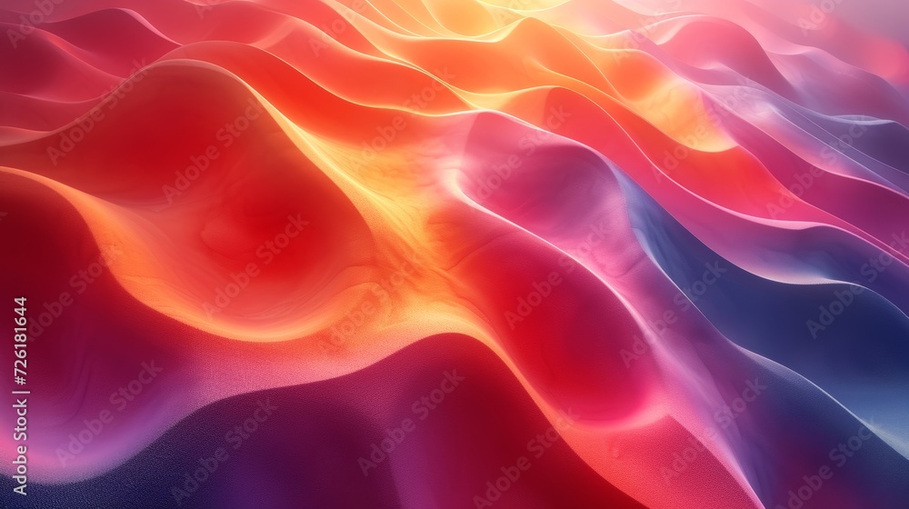 Obraz premium Abstract wavy background. 3d rendering, 3d illustration. - Generative AI