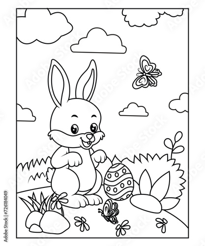easter coloring page for kids