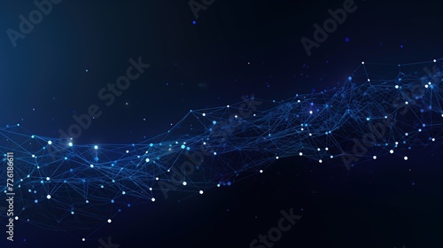 Futuristic technology wave. Abstract communication background with connecting dots and lines.,Abstract waves with moving particles. Big data analysis.