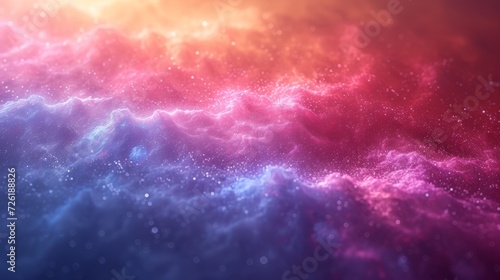 Abstract colorful background with particles and lines. 3d render illustration. - Generative AI