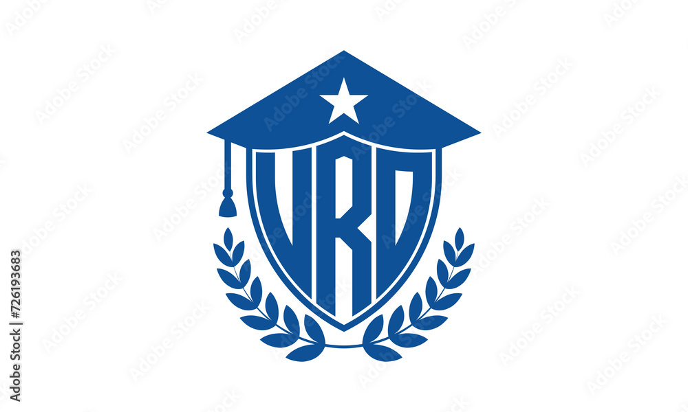 URO three letter iconic academic logo design vector template. monogram, abstract, school, college, university, graduation cap symbol logo, shield, model, institute, educational, coaching canter, tech URO three letter iconic academic logo design vector template. monogram, abstract, school, college, university, graduation cap symbol logo, shield, model, institute, educational, coaching canter, tech