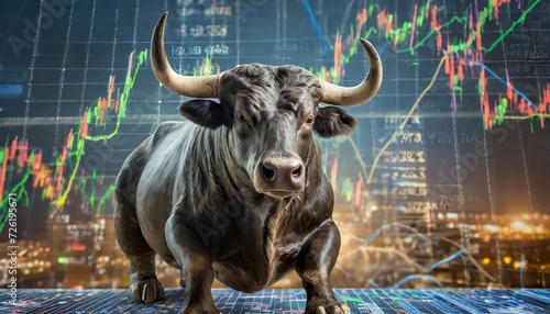 Stock market bull shares profit
