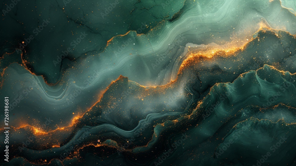 Marble abstract acrylic background. Marbling artwork texture. Agate ripple pattern. Gold powder. - Generative AI Marble abstract acrylic background. Marbling artwork texture. Agate ripple pattern. Gold powder. - Generative AI