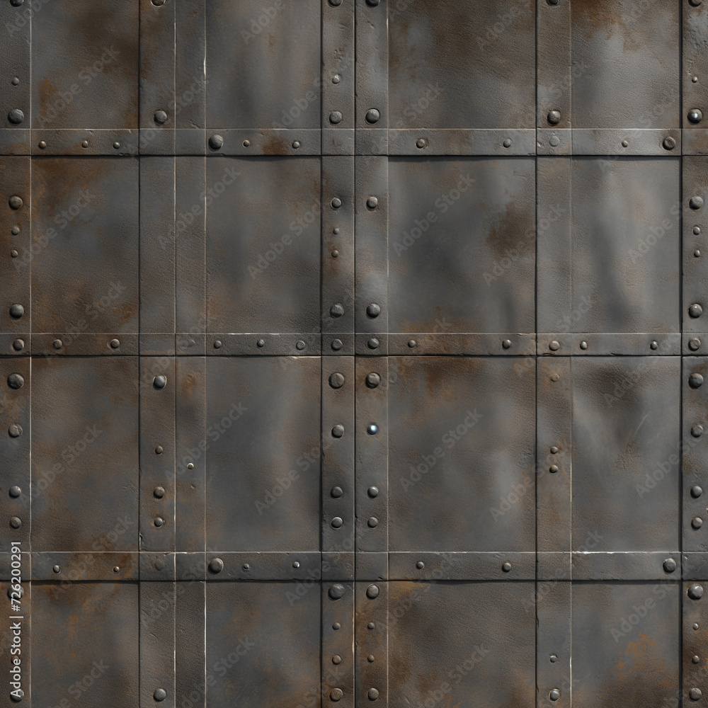 Industrial background with metal textures