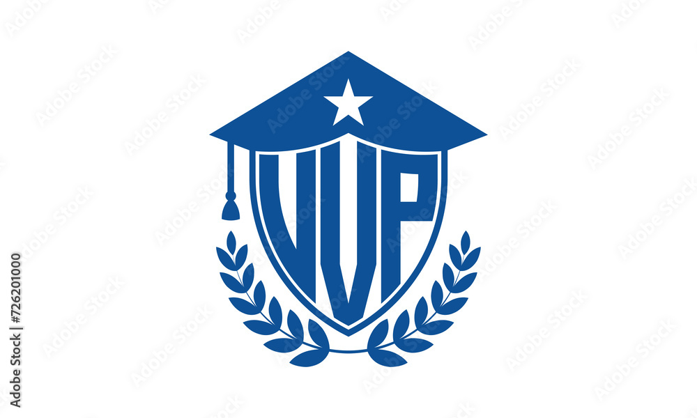 UVP three letter iconic academic logo design vector template. monogram, abstract, school, college, university, graduation cap symbol logo, shield, model, institute, educational, coaching canter, tech UVP three letter iconic academic logo design vector template. monogram, abstract, school, college, university, graduation cap symbol logo, shield, model, institute, educational, coaching canter, tech