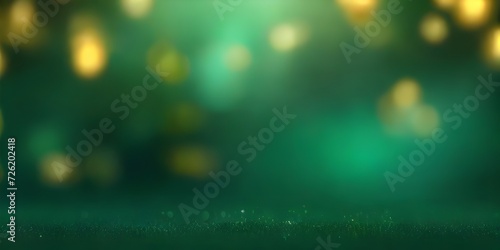 background with bokehBanner Background abstract gold bokey in de focused emerald green background
