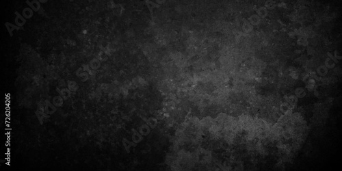 Dark Black background texture, old vintage charcoal black backdrop paper with watercolor. Abstract background with black wall surface, black stucco texture. Black gray satin dark texture luxurious. © MdLothfor