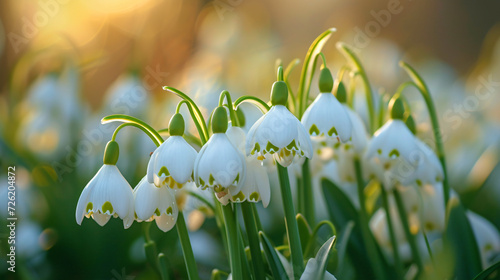 White blooming spring snowflakes © Jafger