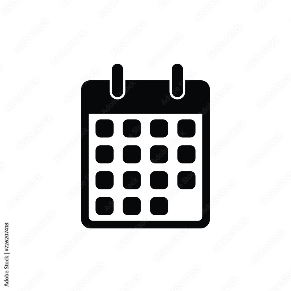 Calendar sign, Calendar icon, vector illustration. Flat design style on white background Calendar sign, Calendar icon, vector illustration. Flat design style on white background