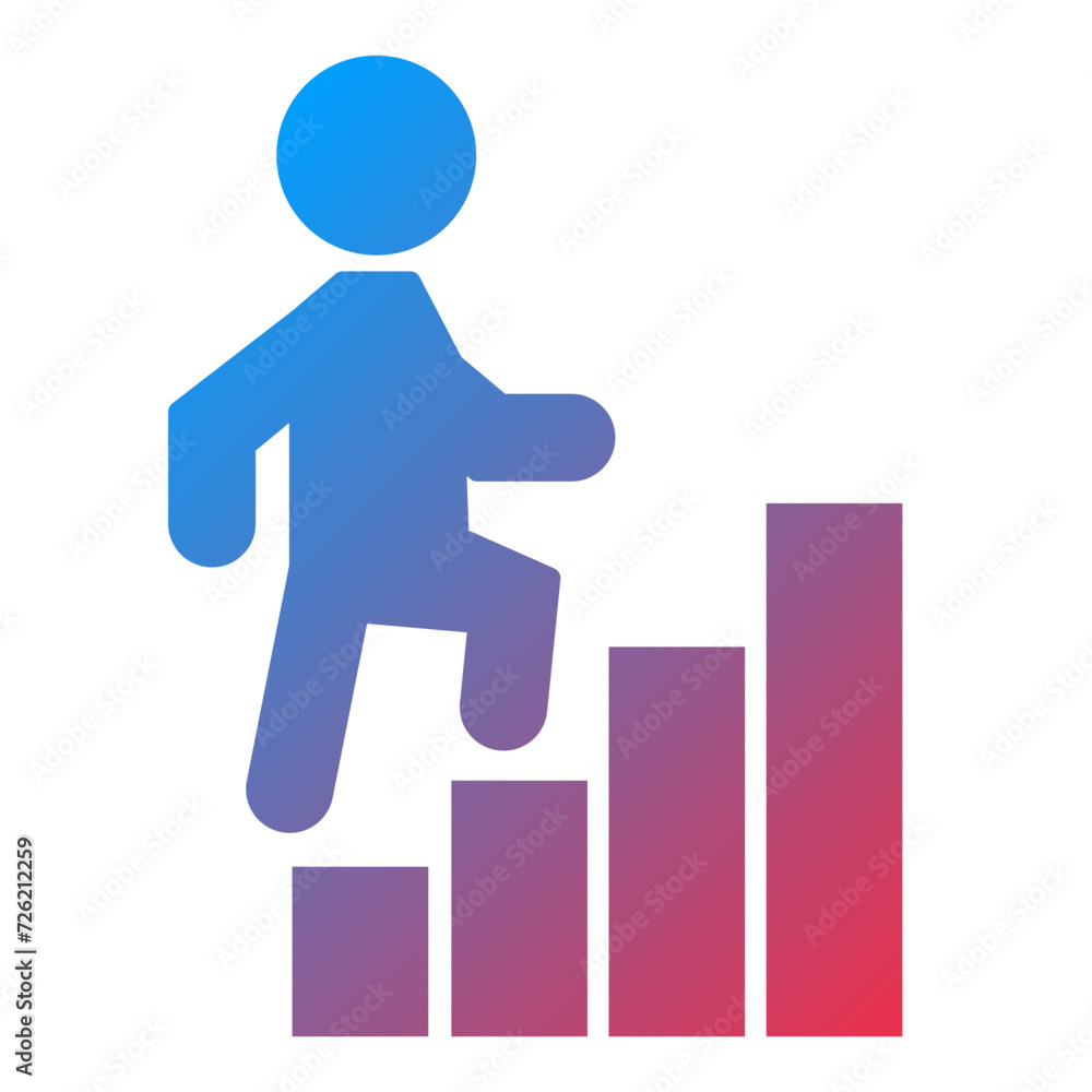 Climbing Steps Icon Style Climbing Steps Icon Style